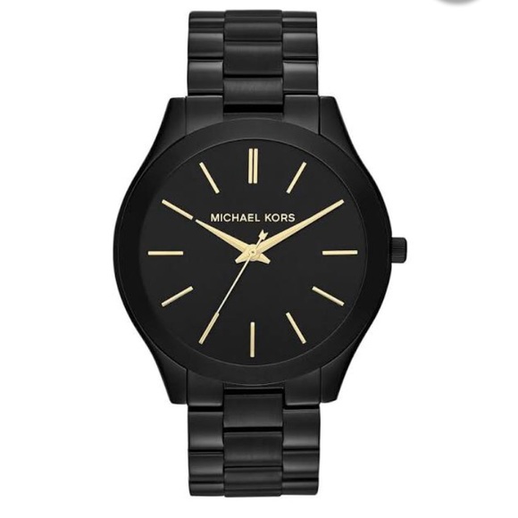 Michael Kors Slim Runway Black Watch - Picture 3 of 4